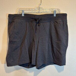 Women's Hanes® Jersey Drawstring Short Grey
